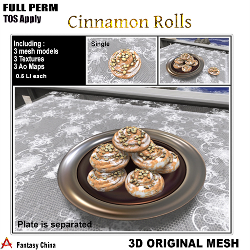 FULL PERM Cinnamon Rolls