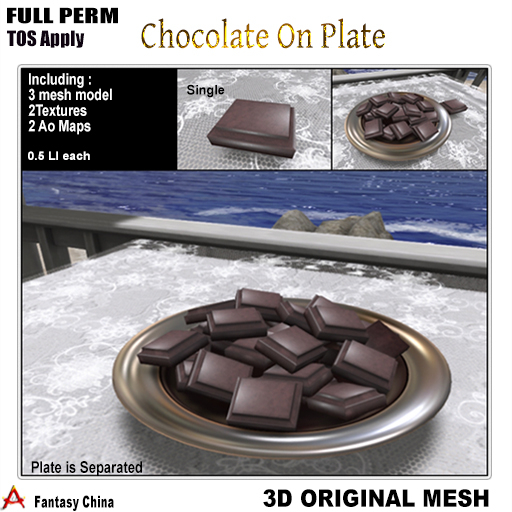 FC- FP Mesh Chocolate On Plate B