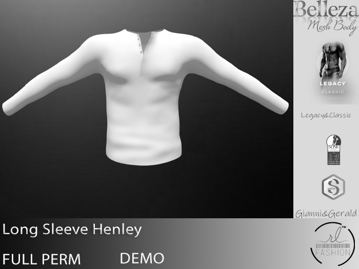 Long Sleeve Henley DEMO
