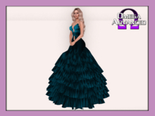 AFD Veronica Ballgown Petrol BOM & Appliers