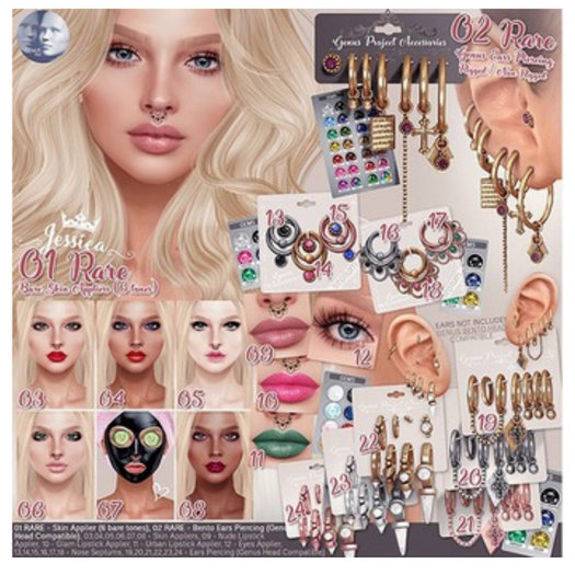 13 GENUS Piercing - Septum Type A /JESSICA/ - SILVER