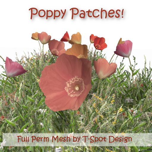 T-Spot Mesh - Poppy Patches - Full Perm - LI=0.5