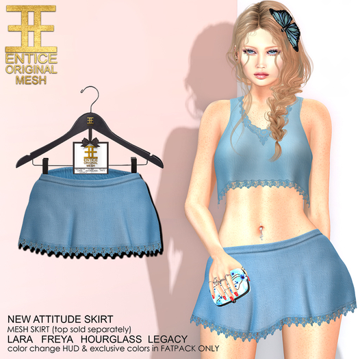 Entice - New Attitude Skirt - Blue