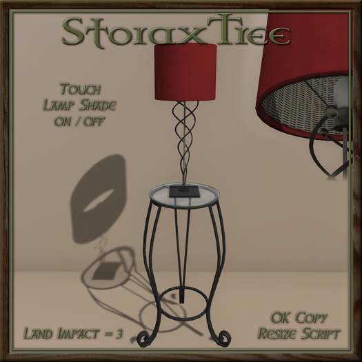 Boca Raton Lamp Side Table B12
