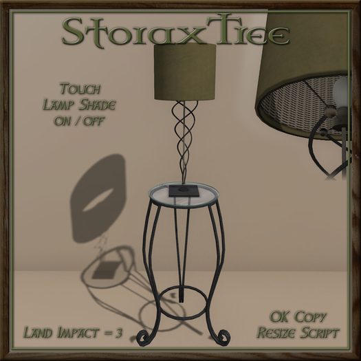 Boca Raton Lamp Side Table B11