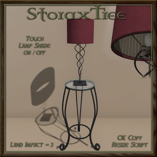 Boca Raton Lamp Side Table B10