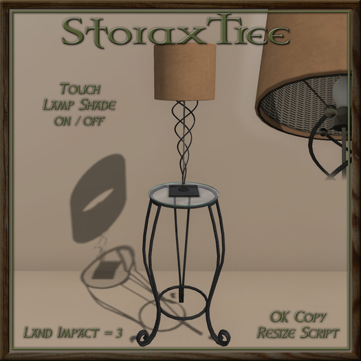 Boca Raton Lamp Side Table B4