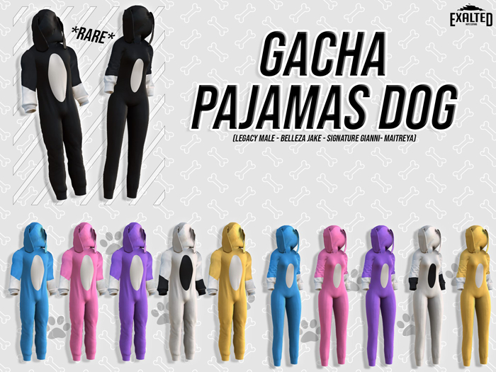 ExalteD - Pajamas Dog {Signature} Black RARE