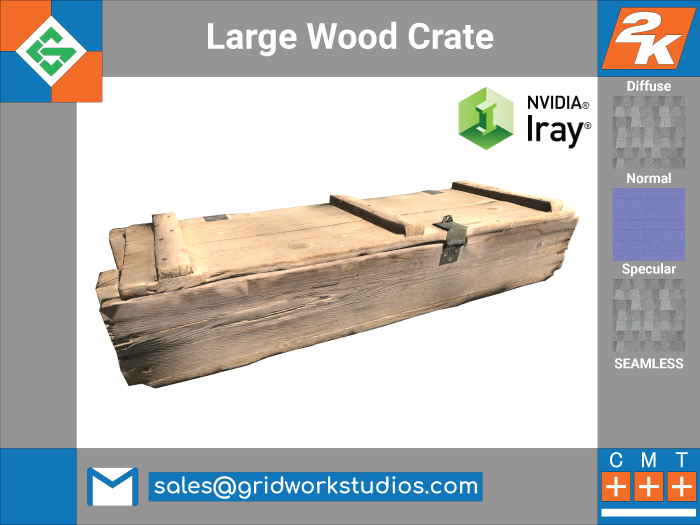 [ G.W.S. ] MESH: Large Wood Crate