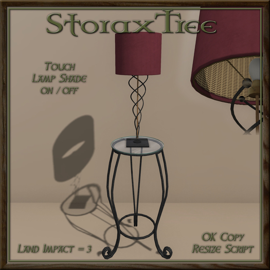 Boca Raton Lamp Side Table A10