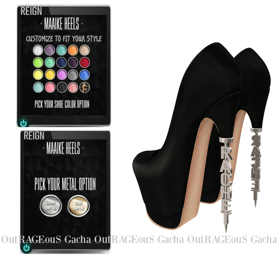 REIGN.- MAAIKE HEELS (RACHET) FATPACK #11