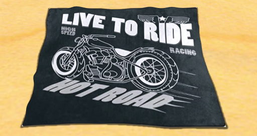 Rug- motorcycle live to ride