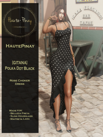HautePinay [GITANA POLKA DOT BLACK]