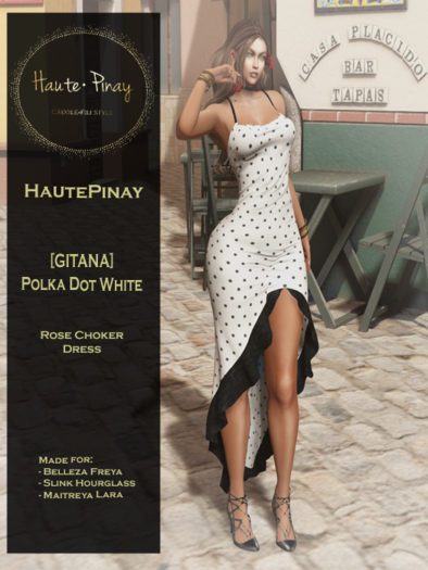 HautePinay [GITANA POLKA DOT WHITE]