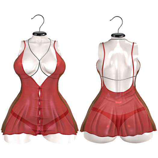 Gemini -Mer Dress- RED (Add me)