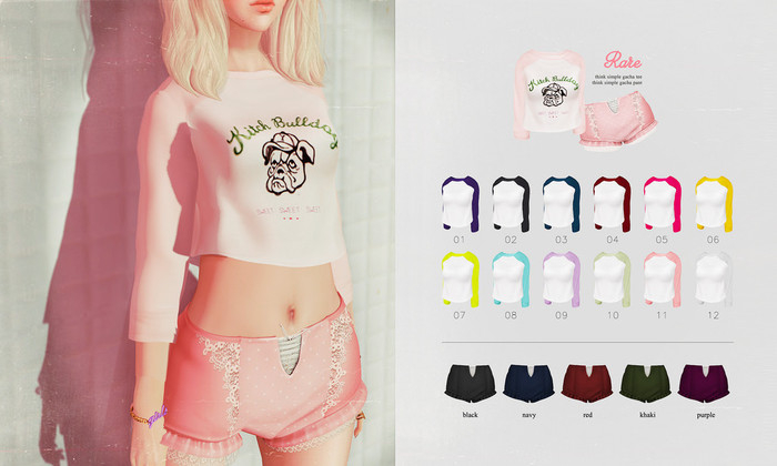 /// offbeat /// think simple gacha tee 04