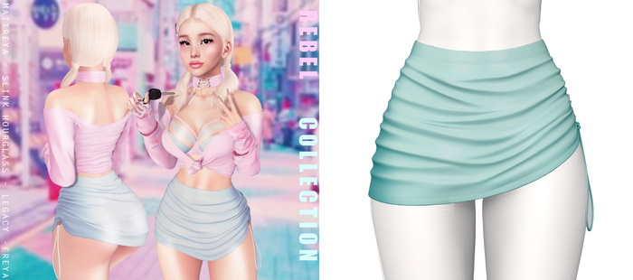 Rebelpill - Rebell Collection Skirt Turquise