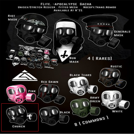 FLite.-Apocalypse Mask ( Common ) Church