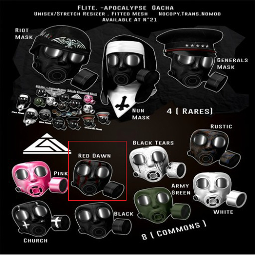 FLite.-Apocalypse Mask ( Common ) Red Dawn