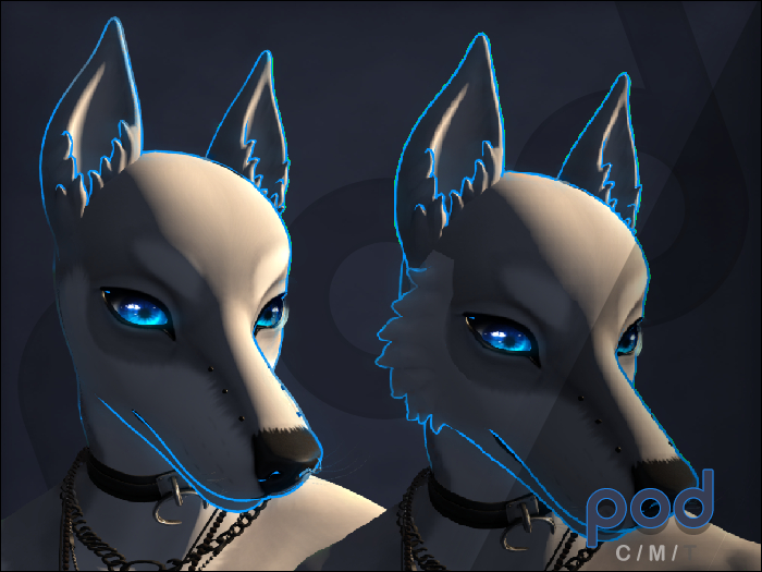 pod. PsiCoprs Wolf Outline