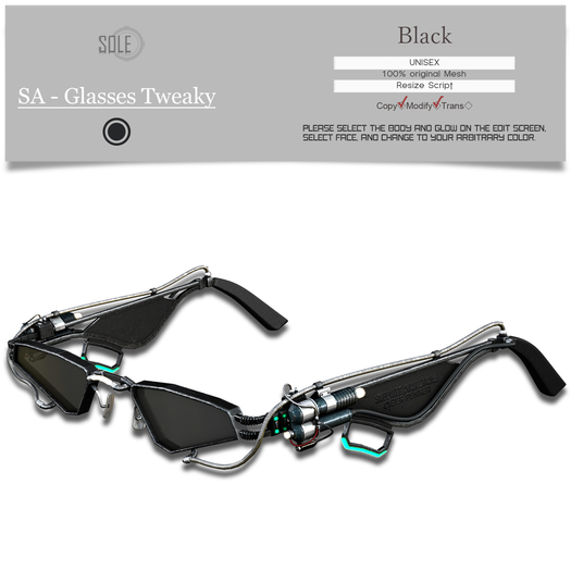 :::SOLE::: SA - Glasses Tweaky (Black)