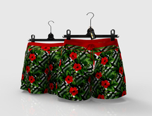 * Harmonia Mens Red Tropics Summer Wear Beachwear Signature Gianni