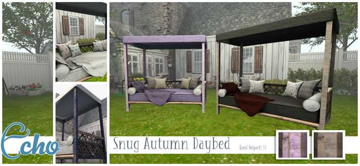 Echo - Snug Autumn - Daybed - [Pink+White] - Wear Me!