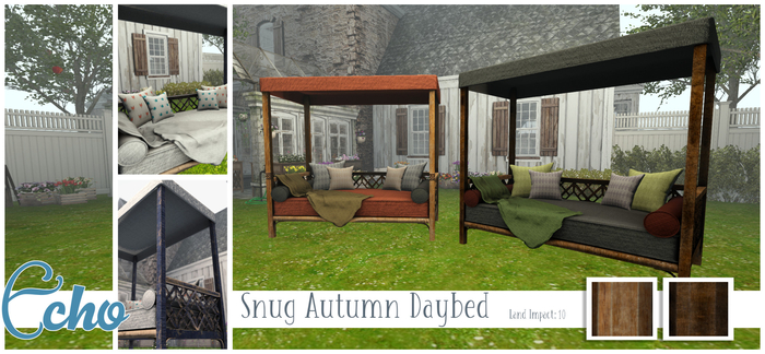 Echo - Snug Autumn - Daybed - [Pine+Walnut] - Wear Me!