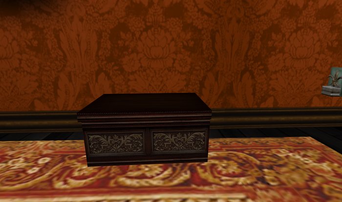 Karbon Black-Decorative Inlaid Chest