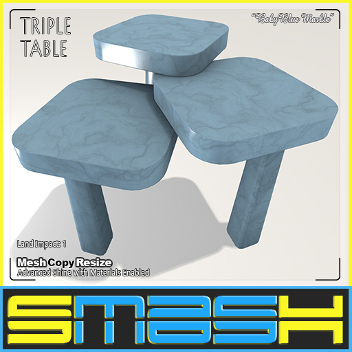 SMASH - Triple Table(Blue Marble) BOXED