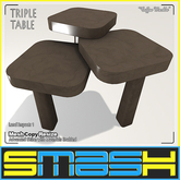 SMASH - Triple Table (Coffee Marble) BOXED