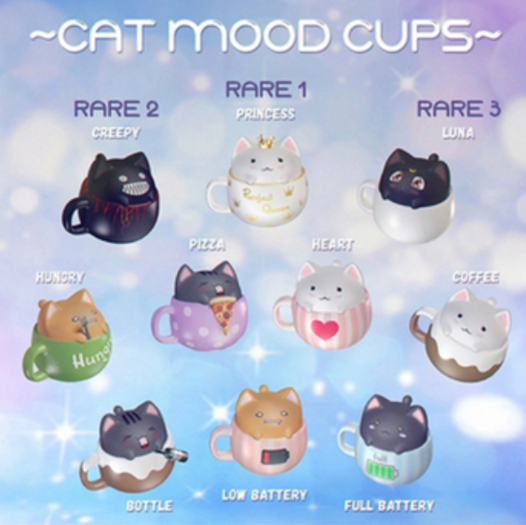 ~MR~Cat Mood Cups~'Full battery' (Add me)
