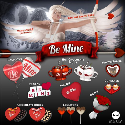 MadPea Be Mine Wings RARE