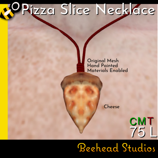 Cheese Pizza Slice Necklace