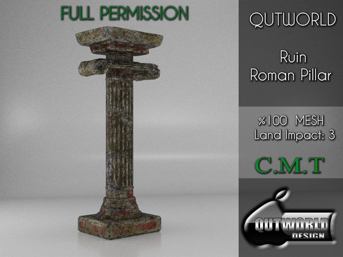 .::QUTWORLD Ruin Roman Pillar::.FP Unpack (ADD)