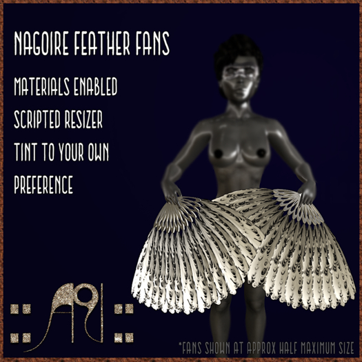 ::AU:: NAGOIRE FEATHER FANS - Tintable
