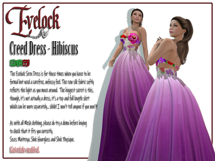 Evelock Creed Dress - Hibiscus
