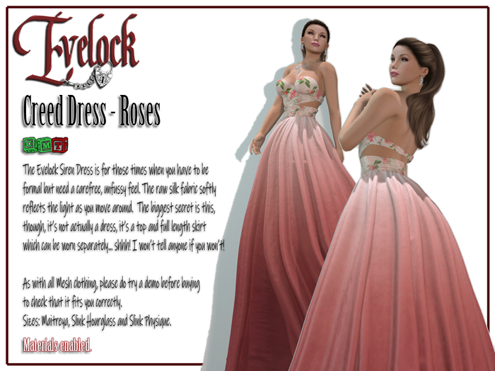Evelock Creed Dress - Roses
