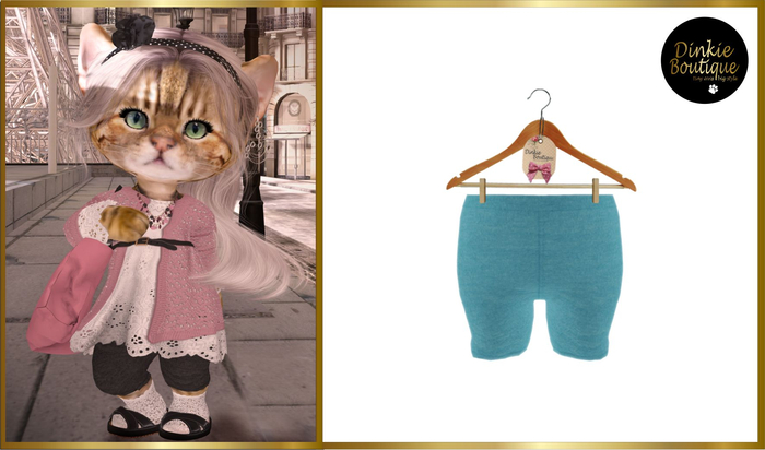 *DB* DINKIES MARNIE SHORTER LEGGINGS *blue