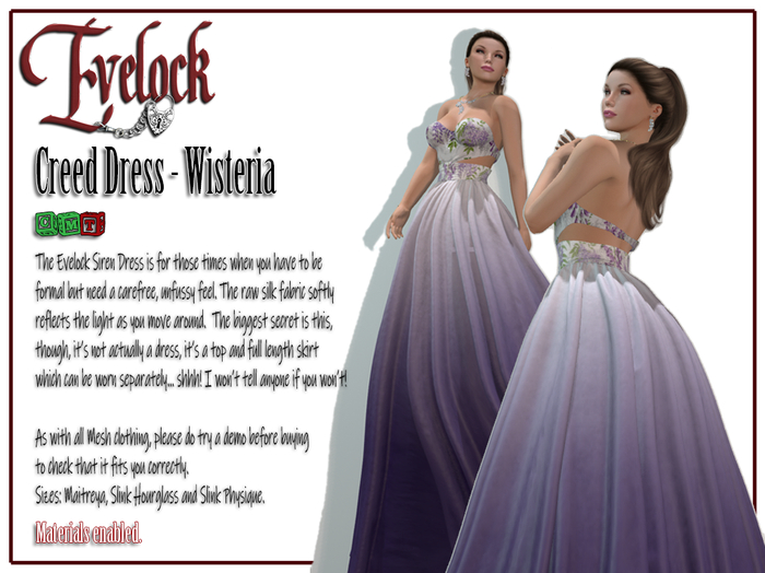 Evelock Creed Dress - Wisteria