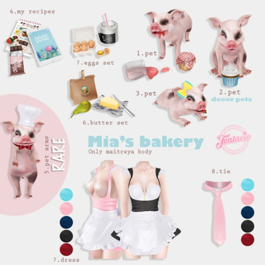 *Tentacio* Mia's bakery, Pet RARE