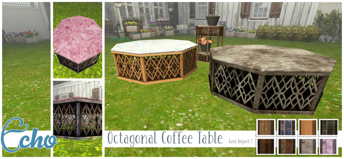 Echo - Snug Autumn - Octagonal Coffee Table - Fatpack 