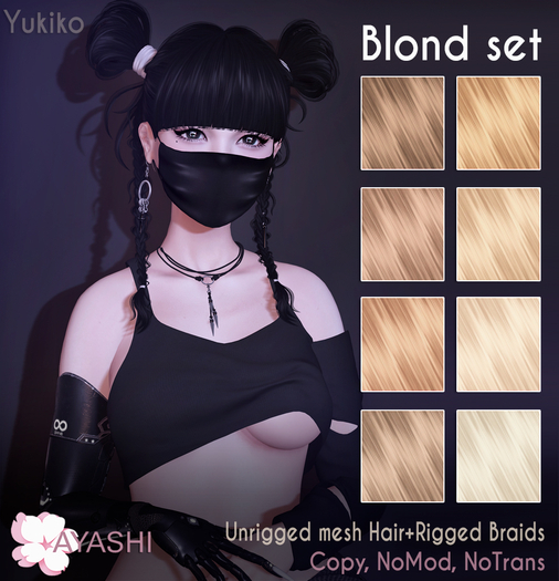 [^.^Ayashi^.^] Yukiko hair-Blond set