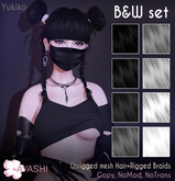 [^.^Ayashi^.^] Yukiko hair-B&W set