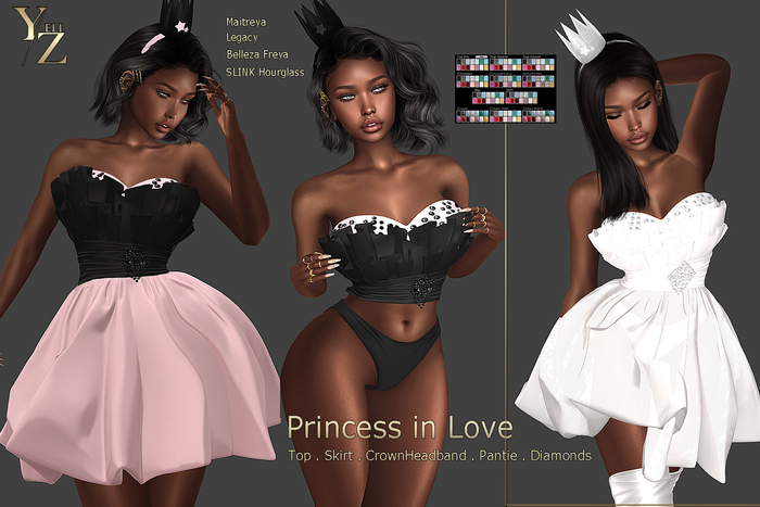 >> UnPack HUD << YELIZ MESH "Princess in Love" - DEMO