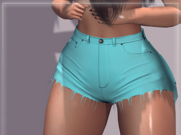 [M&S] Creative Studio Frappy Shorts Spandex Light Blue