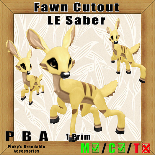 Fawn Cutout LE Saber, Mai 2019