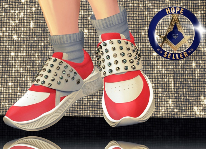 [HS] Star's Pin Sneakers [Red Pack]