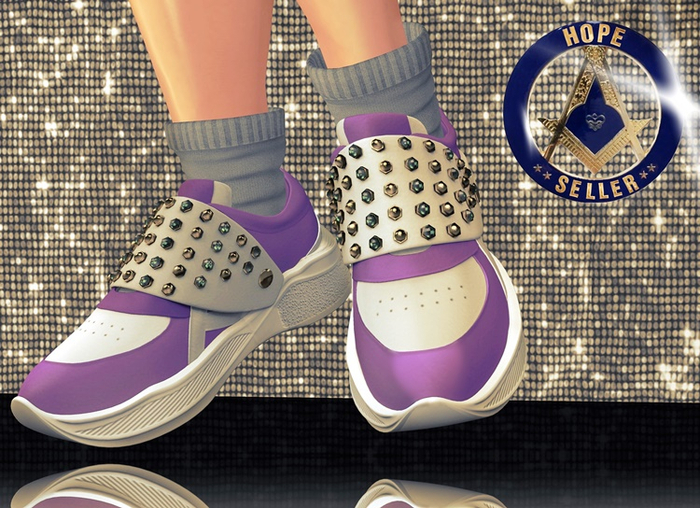 [HS] Star's Pin Sneakers [Purple Pack]
