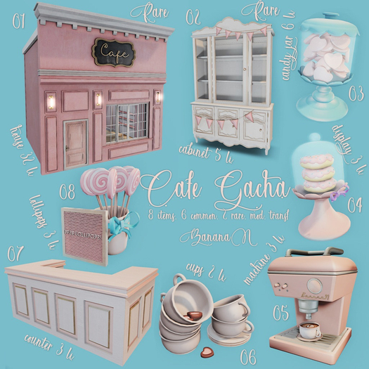 01 Cafe Gacha - cafe house RARE